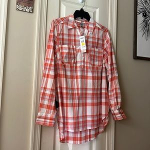 Orange, Light Purple, White Flannel. Size Small. Never Worn. New with Tags.